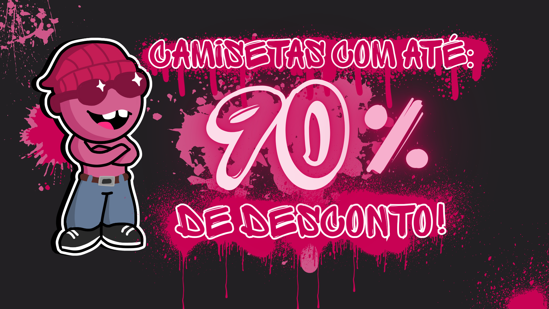 Cupom de Camisetas - 90% OFF